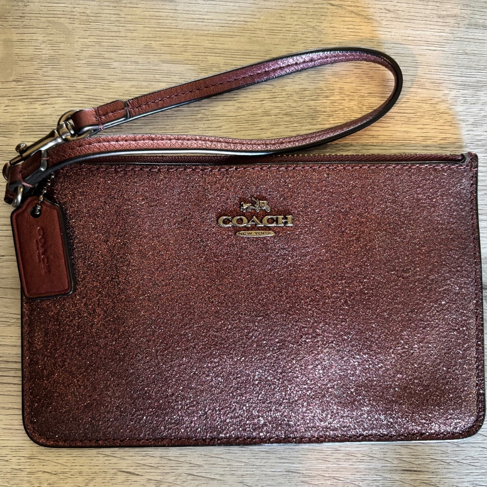 Coach GLITTER Wristlet